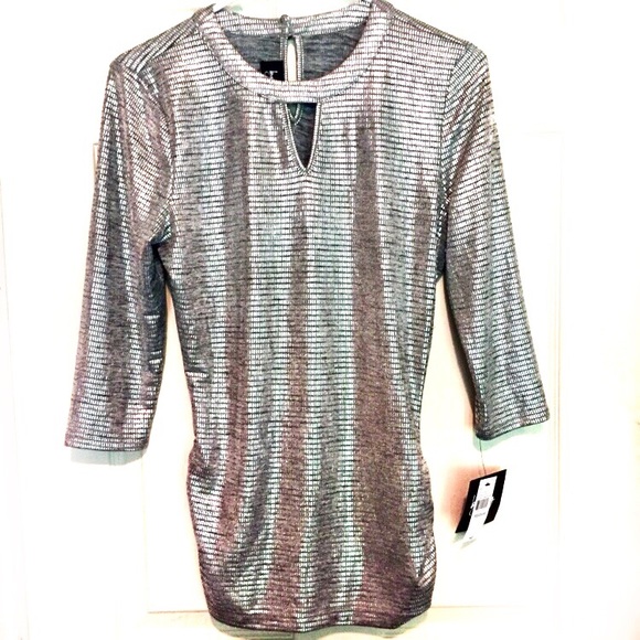 silver dressy top